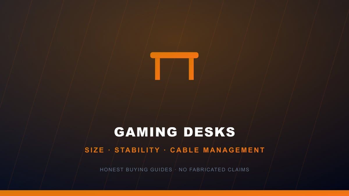 Gaming desk buying guide size weight capacity cable management