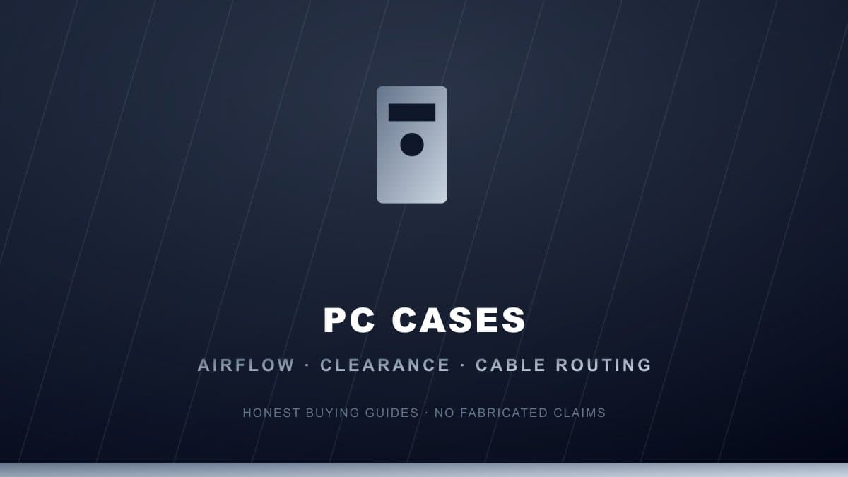 PC case buying guide airflow clearance cable management
