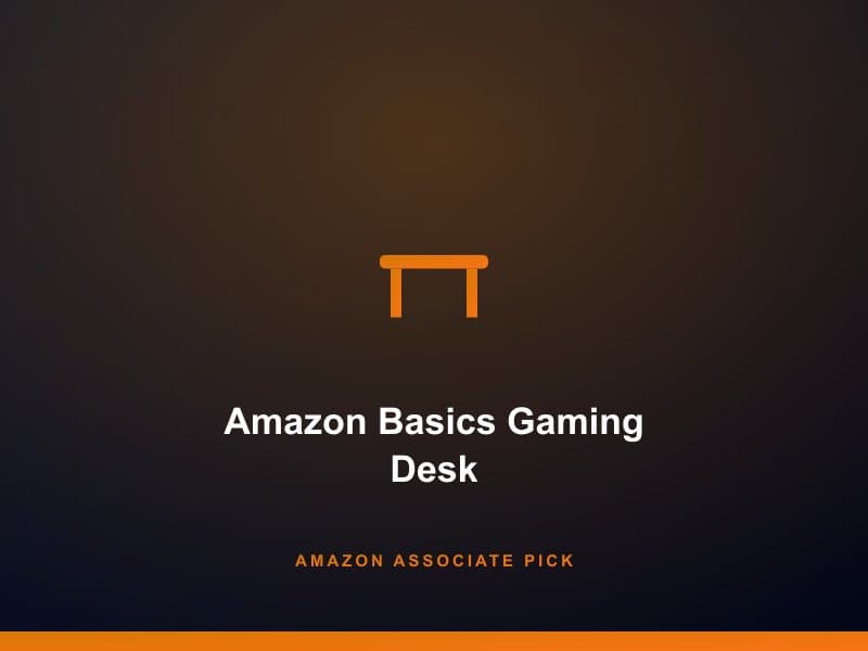 Amazon Basics Gaming Computer Desk