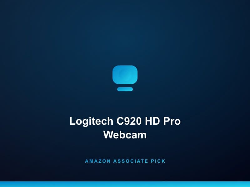 Logitech C920 HD Pro Webcam