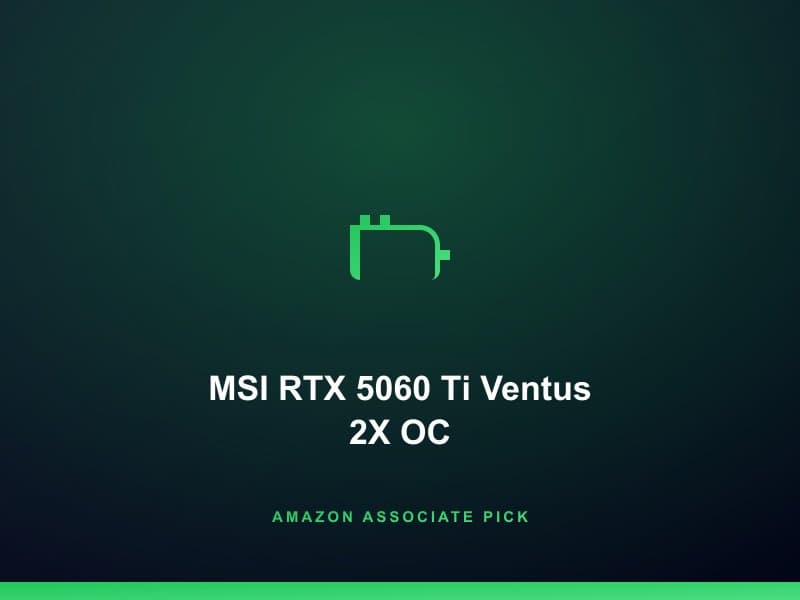 MSI GeForce RTX 5060 Ti 16G Ventus 2X OC