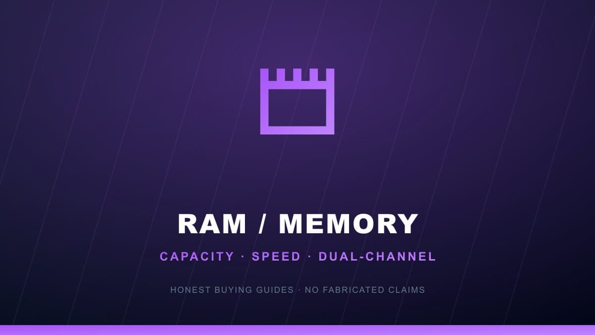 RAM buying guide capacity speed dual channel