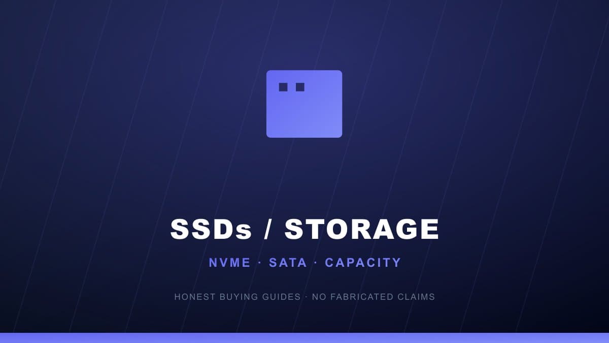 SSD storage buying guide NVMe SATA capacity