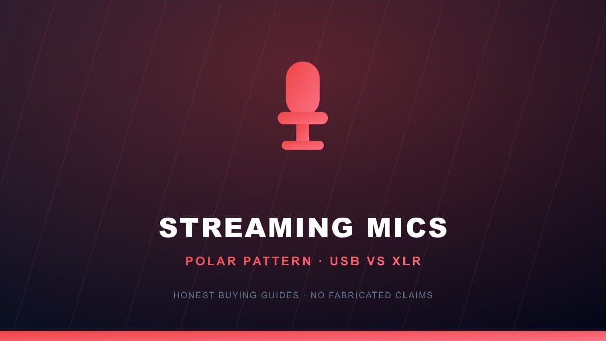 Streaming microphone buying guide polar pattern USB XLR