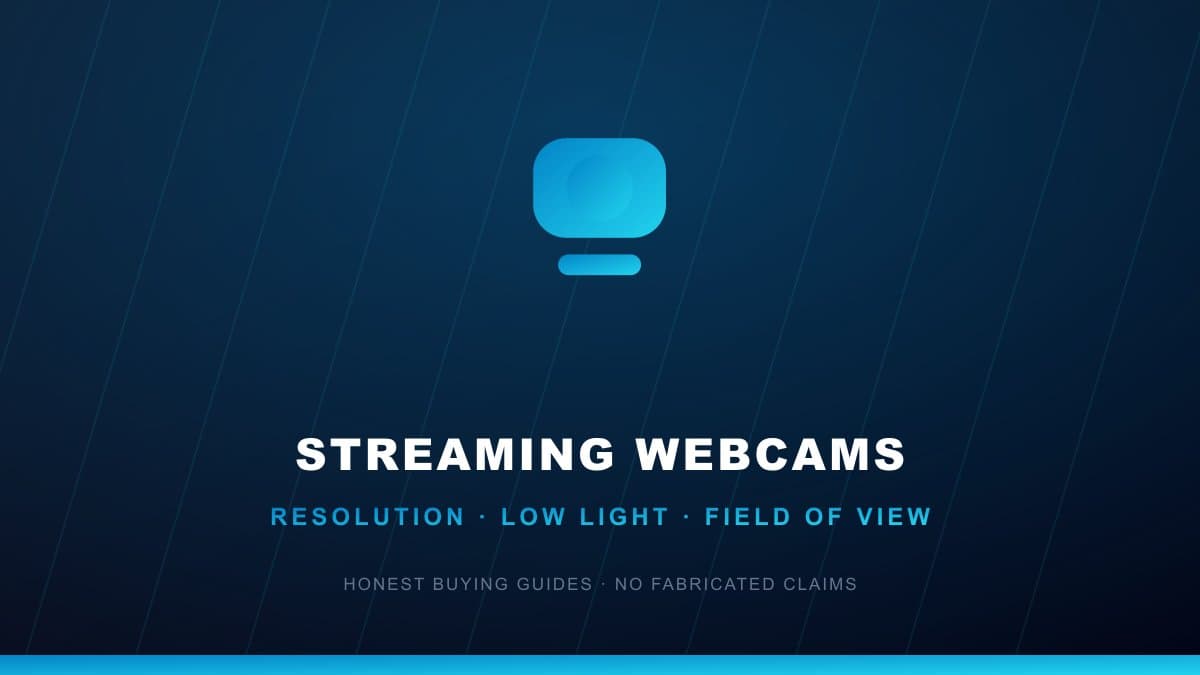 Streaming webcam buying guide resolution low light field of view