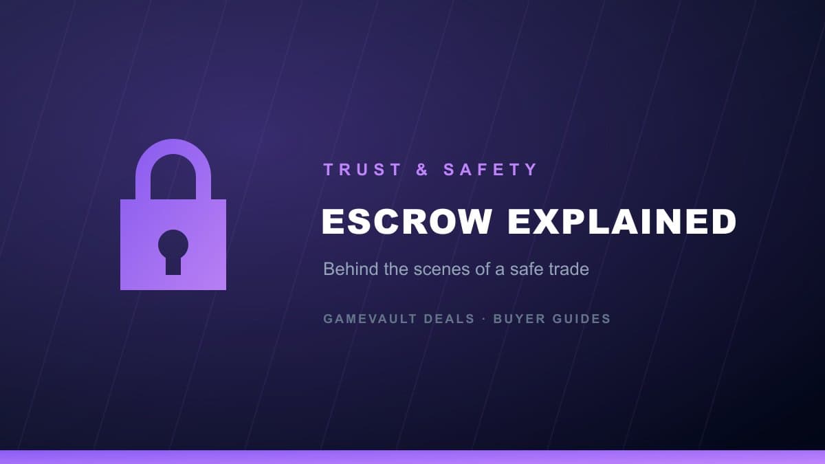 How marketplace escrow works for safe game trading
