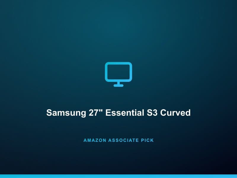 Samsung 27" Essential S3 Curved (S36GD)